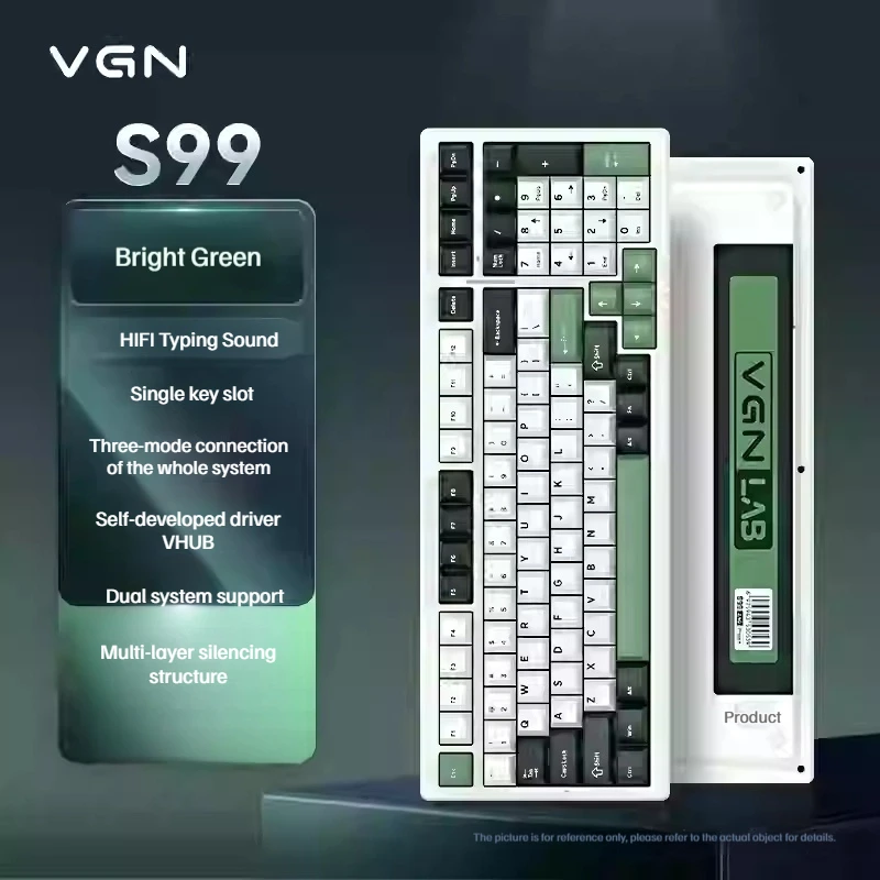 Gaming Keyboard Non Mechanical - Vgn S99 2.4G wireless three mode