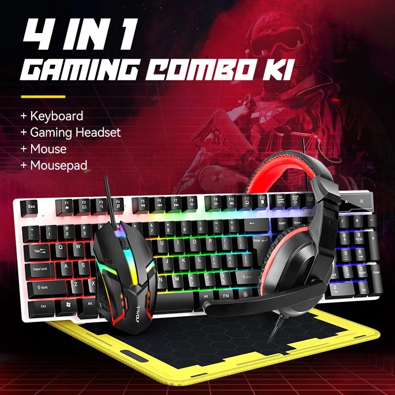 Gaming Keyboard And Mouse Set - NEW USB Keyboard And Mouse Gaming