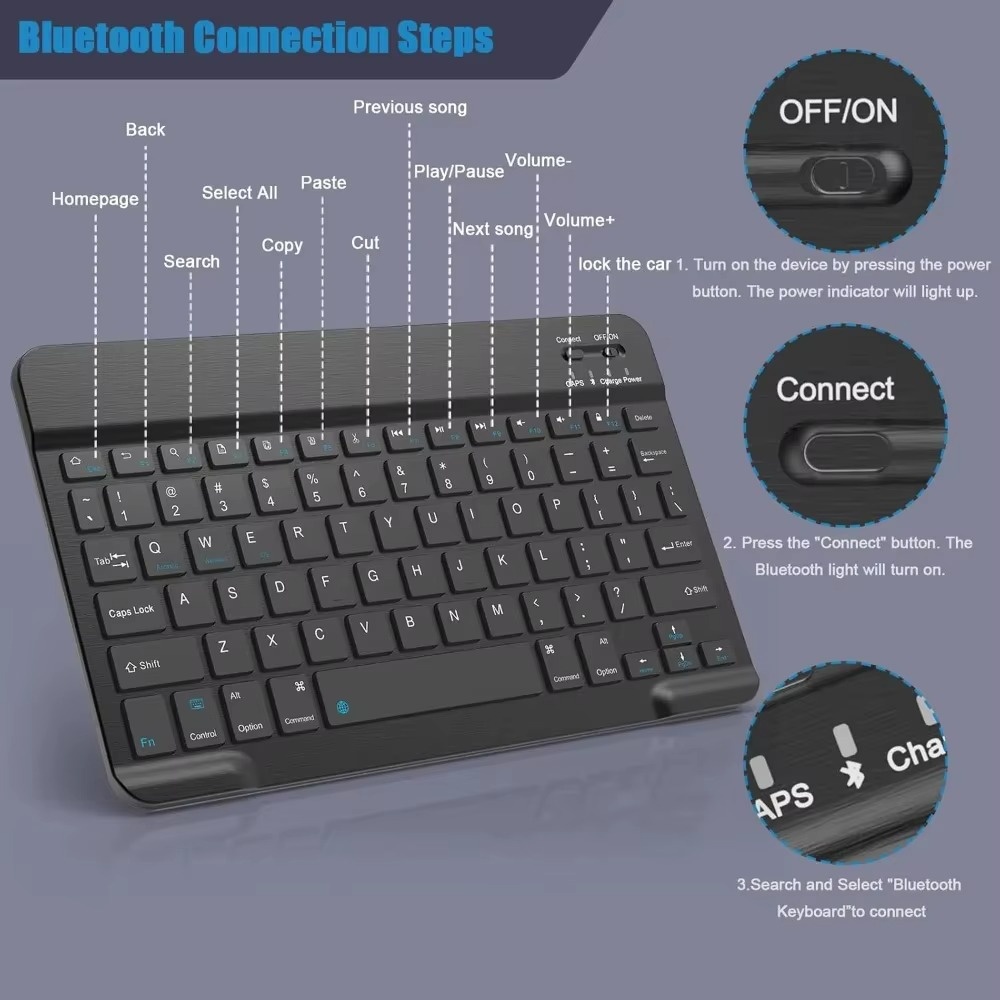 Bluetooth 5.0 Wireless Keyboar - Gaming Keyboard Wireless 评论和价格