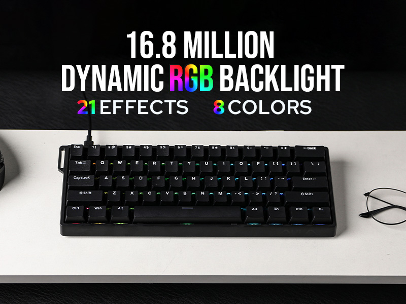 Custom AULA WIN60 HE WIN60 HE  - Gaming Keyboard Hall Effect Switches 评论和价格