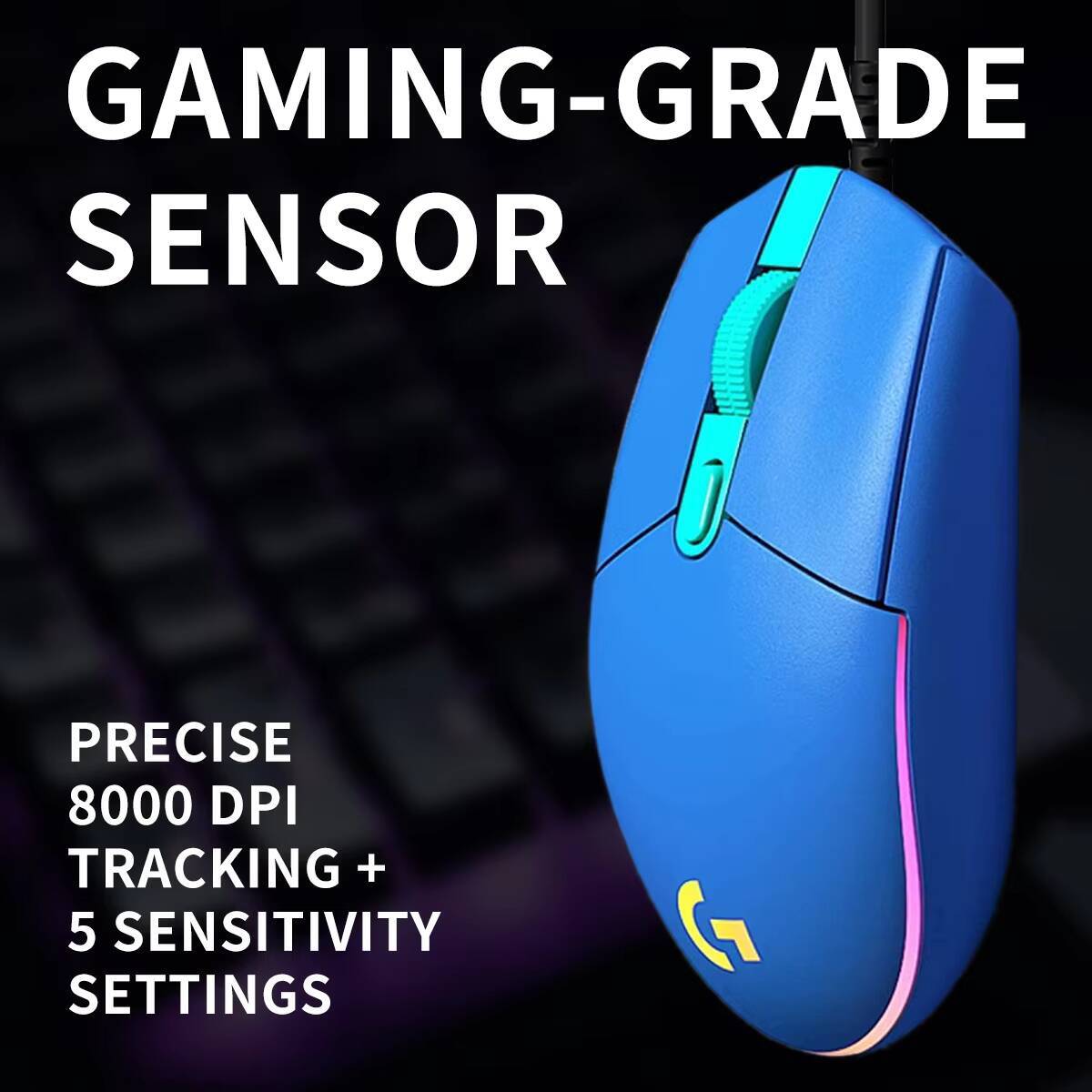 Logitech G203 LIGHTSYNC Gaming - Logitech Mouse G203 评论和价格