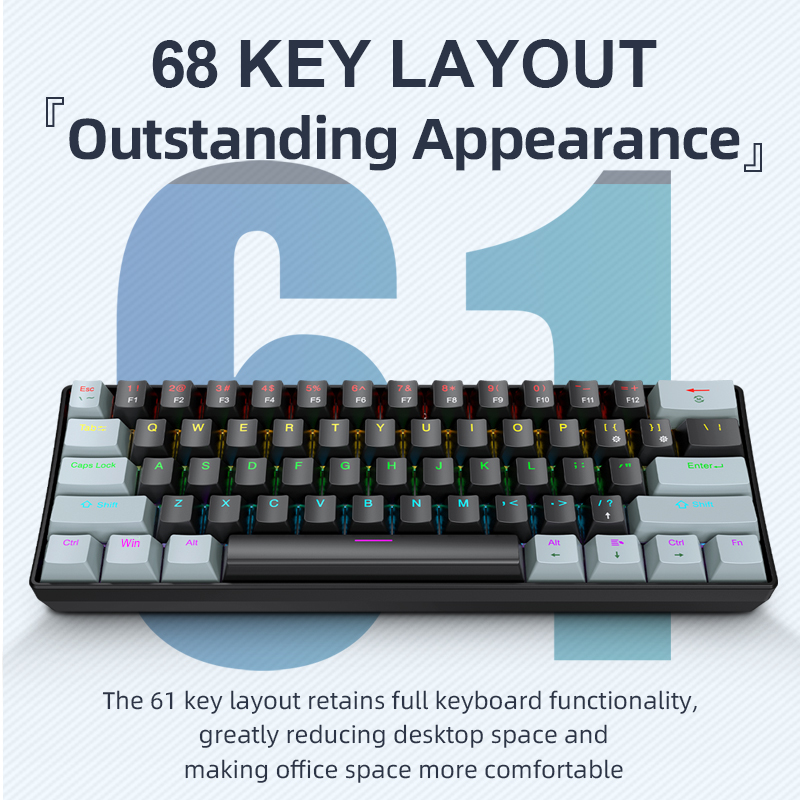 APAYADO K61 Mini Mechanical Ke - Gaming Keyboard And Mouse For Xbox 评论和价格