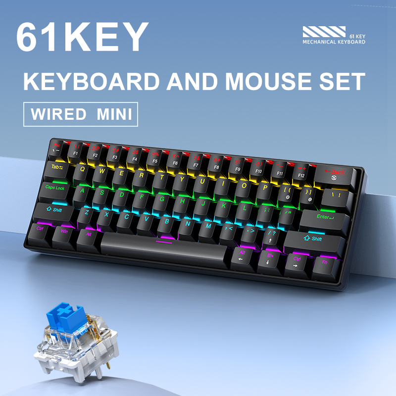 APAYADO K61 Mini Mechanical Ke - Gaming Keyboard And Mouse For Xbox 评论和价格