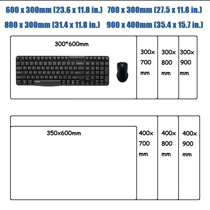Mairuige XXL DIY Anime Mouse P - Gaming Keyboard And Mouse Pad 评论和价格