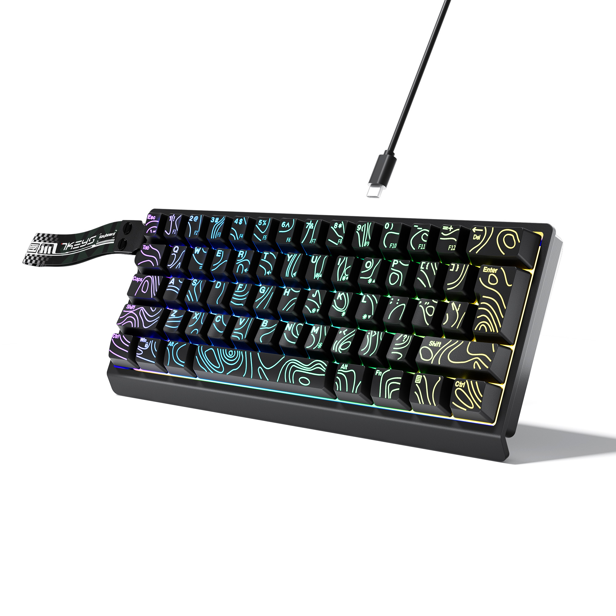60% Compact Wired Keyboard wit - Gaming Keyboard And Mouse Set 评论和价格