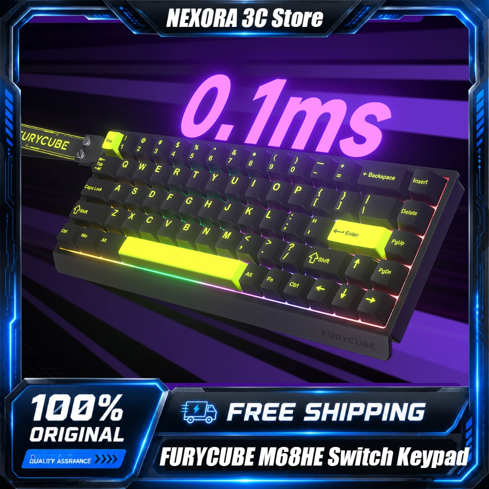 FURYCUBE M68HE Magnetic Switch - Gaming Keyboard Hall Effect Switches 评论和价格