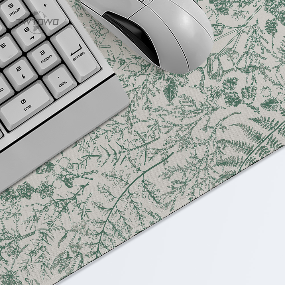 Mouse Pad Gaming Green Flower  - Gaming Keyboard Non Mechanical 评论和价格