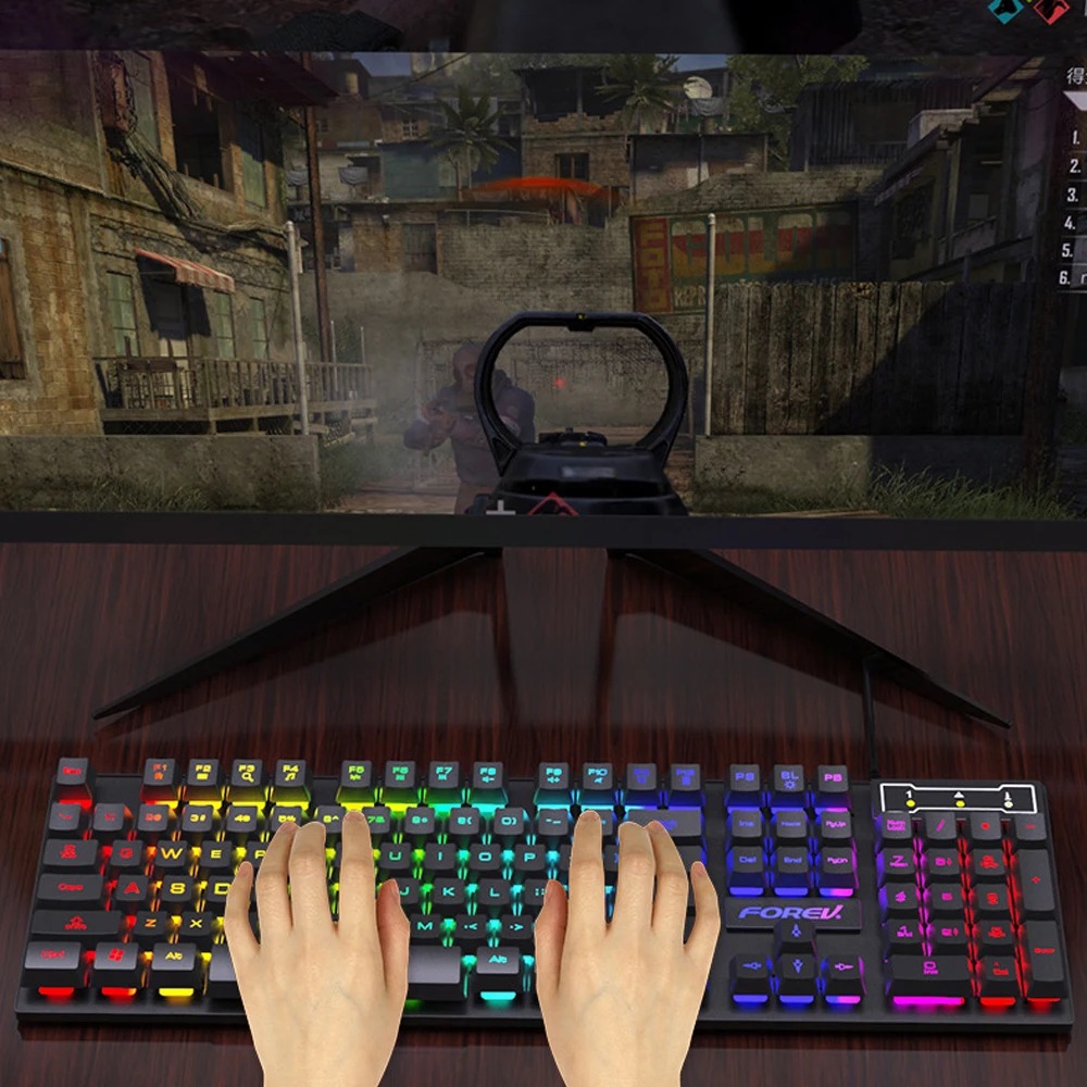 104 Keys Mechanical Feel Keybo - Gaming Keyboard And Mouse For Xbox 评论和价格