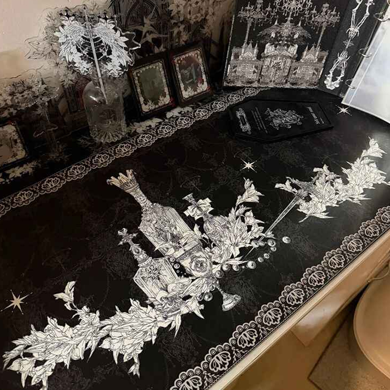 Divine Realm Gothic Building M - Gaming Keyboard And Mouse Pad 评论和价格
