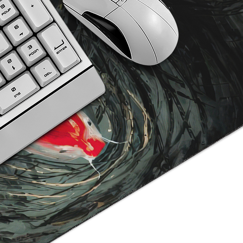 Mouse Pad Red Koi Art Gaming X - Gaming Keyboard Non Mechanical 评论和价格