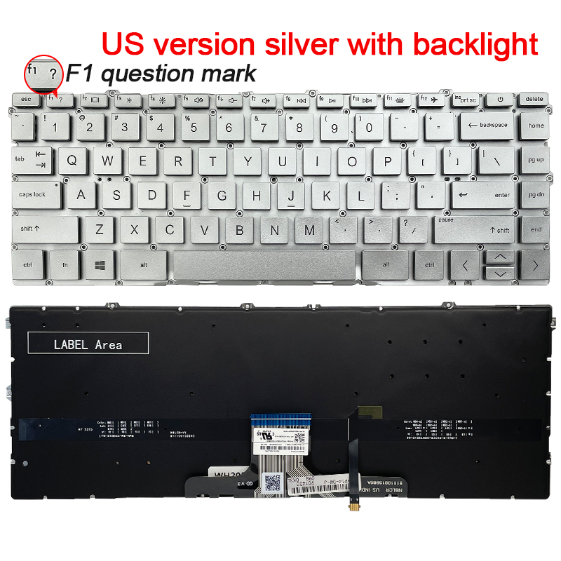 US/SP Laptop keyboard For HP P - Gaming Keyboard E Yooso 评论和价格