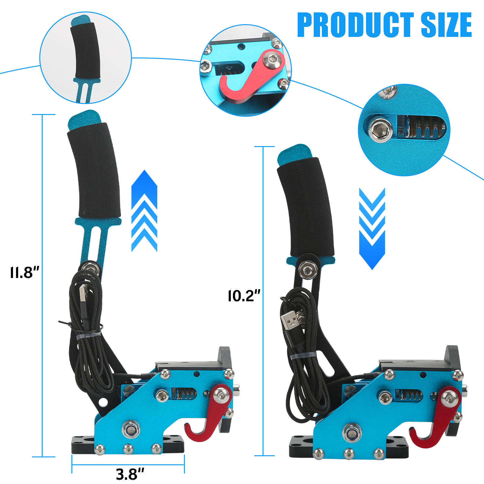 USB Handbrake Kit  with Clamp  - Gaming Keyboard Hall Effect 评论和价格