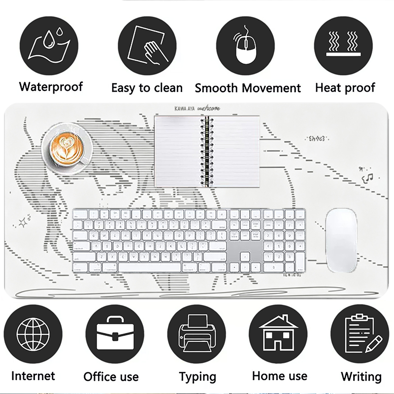 1Pcs Leather Mouse Pad Anime A - Gaming Keyboard And Mouse Pad 评论和价格